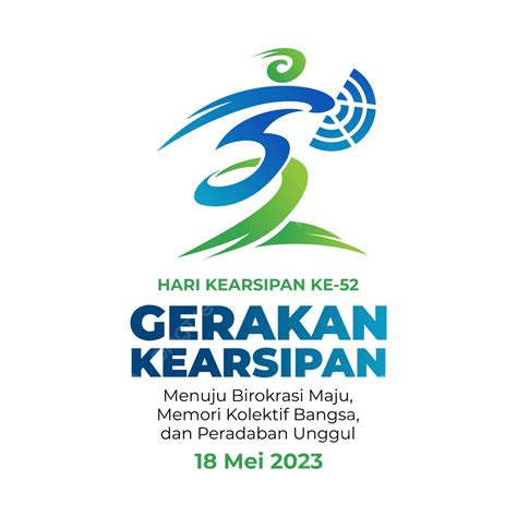 Logo Hari Arsip Nasional Ke 52 Tahun 2023 Vektor, Hari Arsip Nasional ...