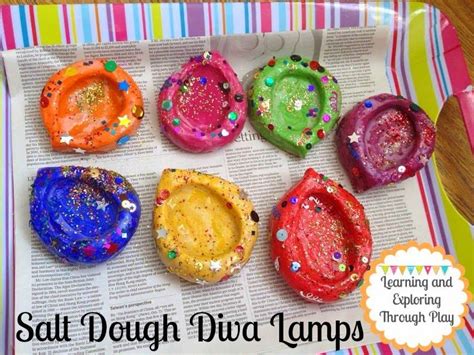 Salt Dough Diva Lamps | Diwali Craft for Children