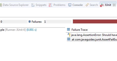 JUnit Assert.fail() Method Example