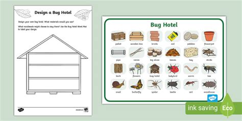 Bug Hotel Design Template (teacher made) - Twinkl