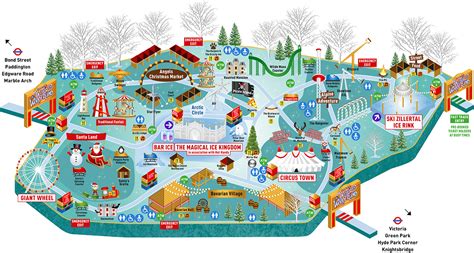 Hyde Park Winter Wonderland Map on Behance