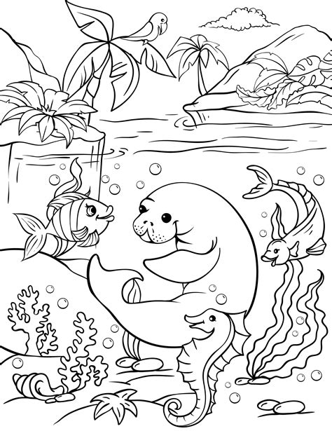 Coloring Pages Ocean Animals