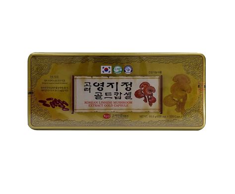 Viên linh chi hộp thiết Linhzhi Mushroom Extract Gold Capsule KGS 99.6g ...