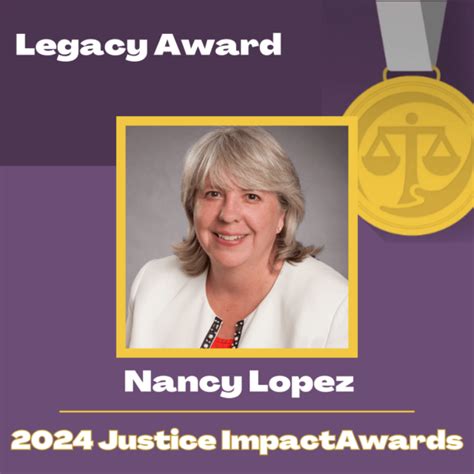 2024 Justice Impact Awards Legacy Award: Nancy Lopez – Washington ...