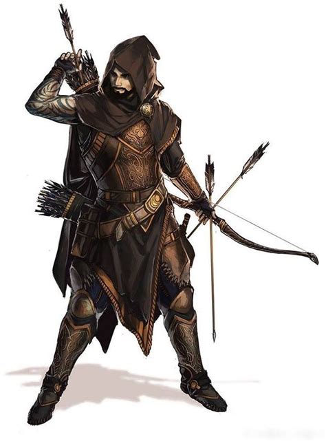 m Ranger Med Armor Cloak Longbow Sword | Dungeons and dragons ...