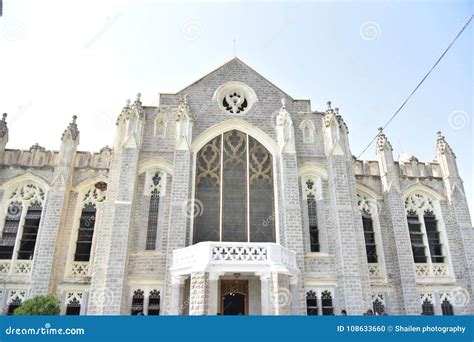 Medak Cathedral at Medak, Telangana Editorial Image - Image of faith ...