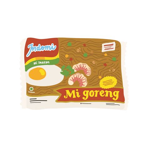 Indomie Goreng | Menggambar makanan, Ilustrasi makanan, Seni tanah liat