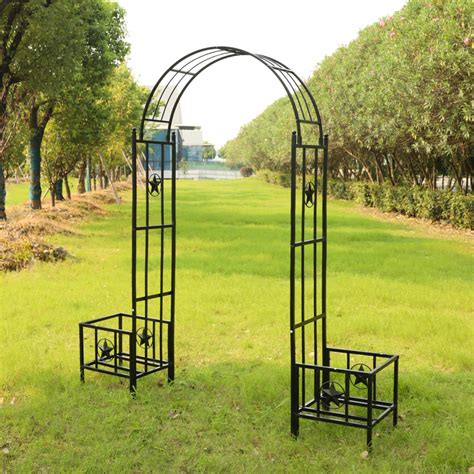 Best Solid Metal Garden Arch Trellis – U Life