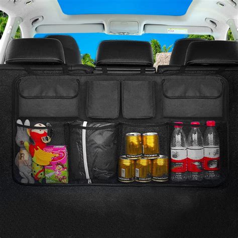 Willstar High Capacity Adjustable Car Trunk Organizer Backseat Storage ...