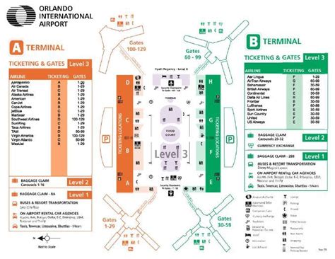 the terminal map for an airport with directions to all different ...