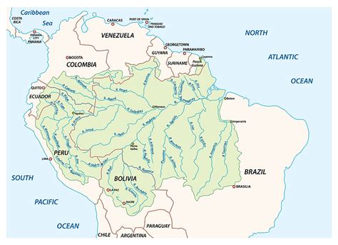 √1000以上 location amazon river basin map 324721-How large is the amazon ...