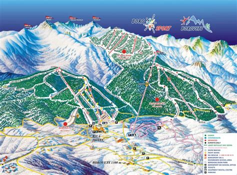 Borovets Piste Map | J2Ski