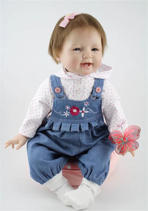 22 inch silicone Reborn baby dolls girls toy toddle newborn lifelike ...