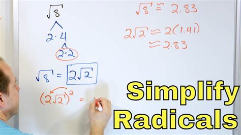 Simplifying Radicals in Math (Square Roots) - [8-4-7] - YouTube