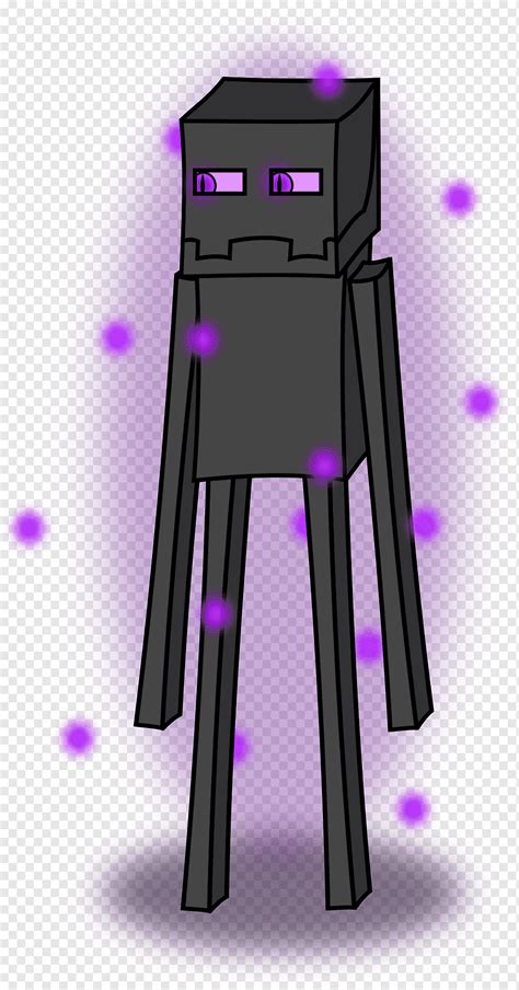 Minecraft Drawing Enderman Cartoon, others, purple, comics, violet png ...