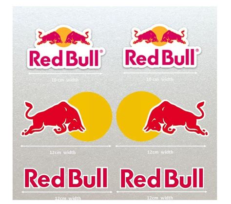 Red Bull Motor Bike, Car Moto Kart Helmet Stickers Set x 6 Motor Bike ...