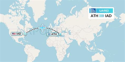 UA983 Flight Status United Airlines: Athens to Washington (UAL983)