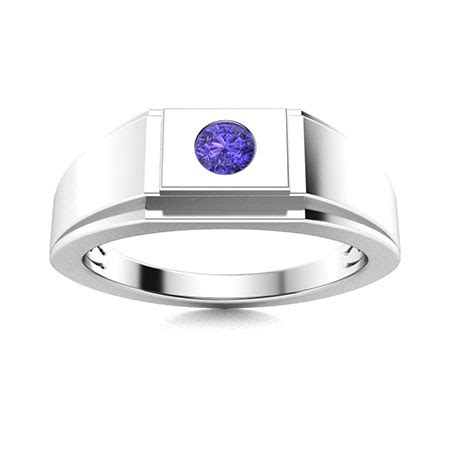 Tanzanite Men's Wedding Bands | Tanzanite Men's Rings | Diamondere ...