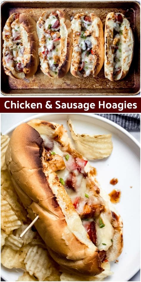 Chicken and Sausage Hoagies | Recipe | Recipes, Cooking recipes ...