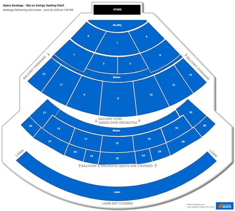 Saratoga Performing Arts Center Seating Chart - RateYourSeats.com