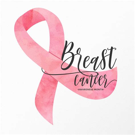 Watercolor Breast Cancer Awareness Ribbon 230124 Vector Art at Vecteezy