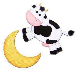 cow jumped over the moon clipart - Clip Art Library