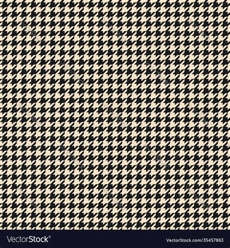 Black and white houndstooth seamless pattern Vector Image