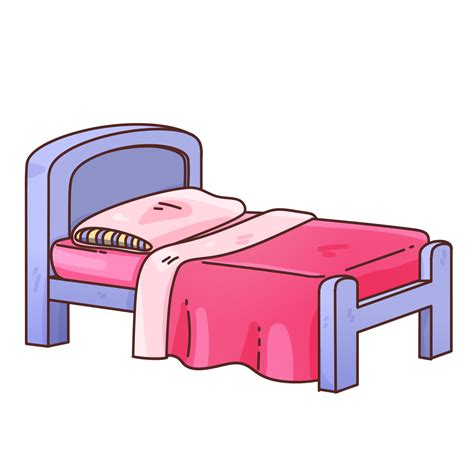 Sleeping Time Objects Clip Art Cartoon Bed 24996834 PNG