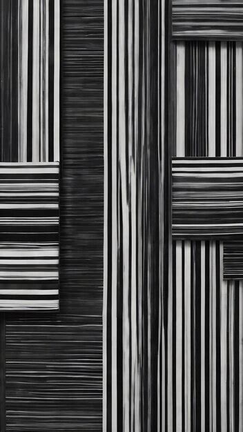 Premium AI Image | A black and white striped pattern is shown in this image