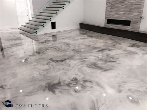 Metallic Marble Epoxy Floors from Glossy Floors are truly unique! This ...