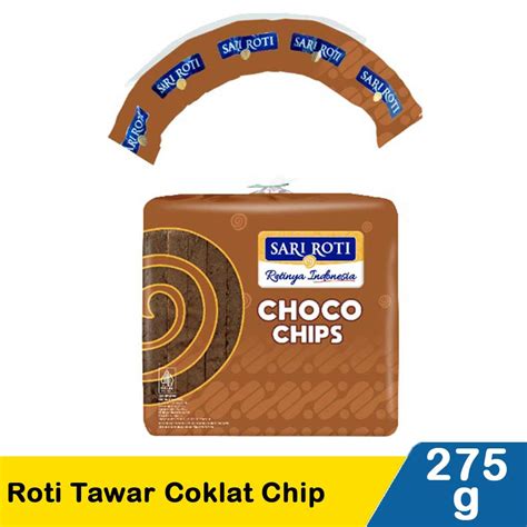 Sari Roti Roti Tawar Coklat Chip Pck 275G | Klik Indomaret