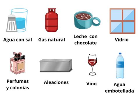 10 Ejemplos De Sustancias Puras Y Mezclas Coleccin De Ejemplo