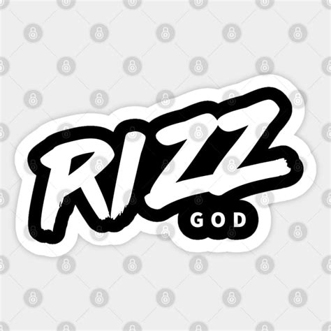 Rizz God - Rizz - Sticker | TeePublic