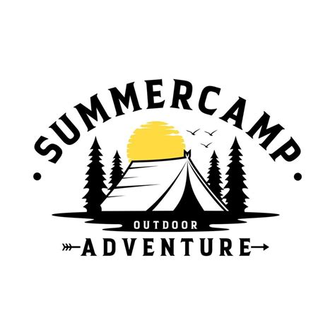 Vintage Summer Camp Logo Template 8210370 Vector Art at Vecteezy