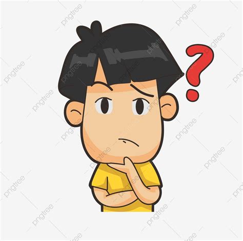 Cartoon Boy, Cute Cartoon, Tanda Tanya, Vector File, Vector Art, Chibi ...