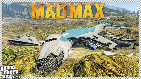 GTA 5 MAD MAX #7 - FINDING UNDERWATER CARGO PLANE CRASH & NEW WEAPONS ...