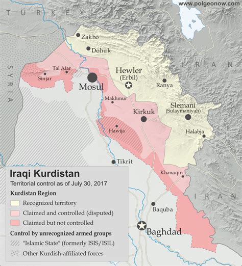 Referendum 2017: Iraqi Kurdistan Map - Political Geography Now