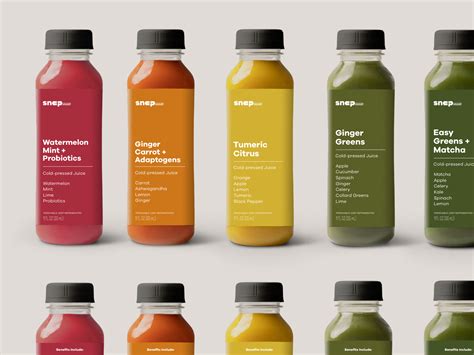 Juice Label Designs by Brandon Termini for handsome on Dribbble