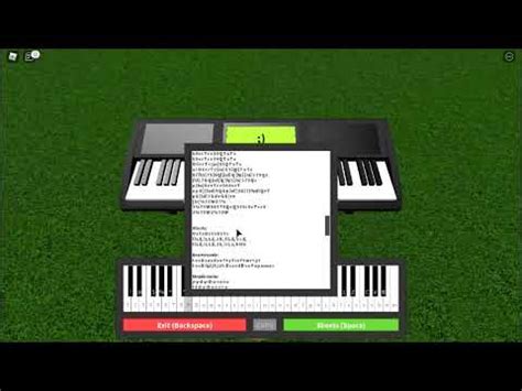 Roblox Piano . Sheet 4 "Minecraft theme" Roblox SinOfWr7th - YouTube