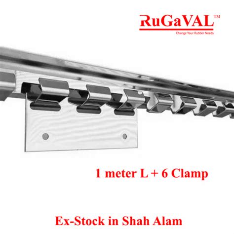 Heavy Duty PVC Curtain Strip Hanger | Stainless steel 304 | 1 meter ...