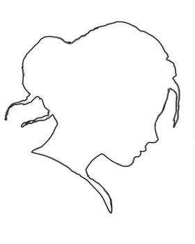 Custom Personalized Silhouette Outline Side Profile Portraits (10 for $5)