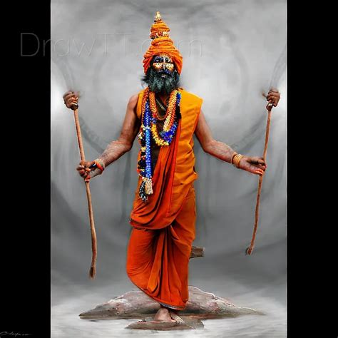 Amar Bharati, a Hindu Sadhu, has kept his right hand raised since 1973 ...