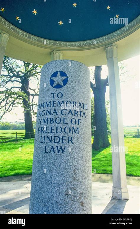 River Thames: The Magna Carta Memorial at Runnymede, erected by the ...