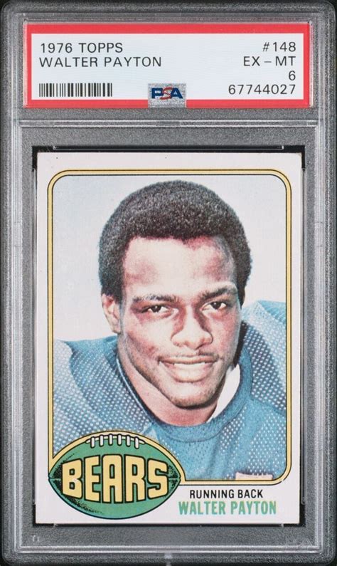 1976 Topps Walter Payton Psa 6 | eBay