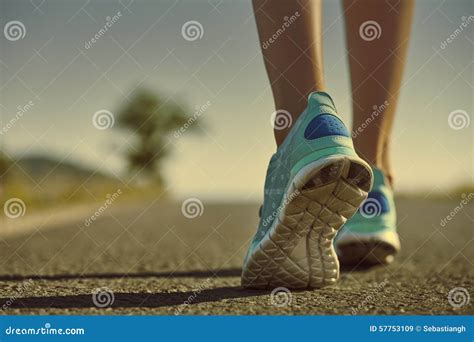 Runner Feet And Shoes Stock Photo - Image: 57753109