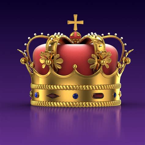 golden crown 3d model