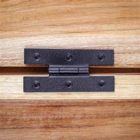 Wrought Iron H Cabinet Hinge 3/8 Inch Offset