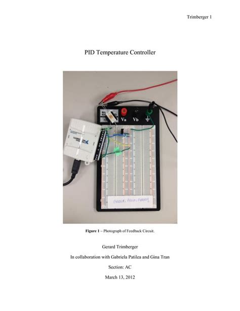 PID Temperature Controller | PDF