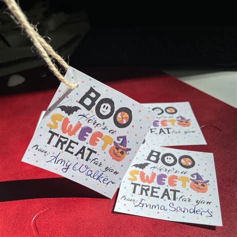 Halloween Tags Printable, Boo Halloween Basket Gift Tags, Printable ...