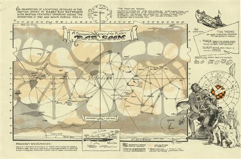 ERBzine 3041: Barsoom Maps from the Wood ERB Atlas